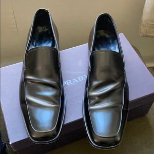 Men’s leather Prada loafers